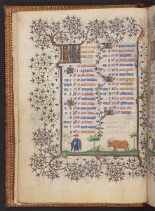 Księga godzin, dodaj MS 32454 f.3v, Francja autorstwa French School