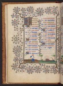 Księga godzin, dodaj MS 32454 f.6v, Francja autorstwa French School