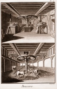 Brasserie – „The Grande Encyclopedia lub Dictionnaire Raisonne des Sciences, des Arts et des Metiers” (Encyklopedia lub Słownik Nauk, Sztuki i Zawodów) autorstwa Denisa Diderota (1713-1784) i Jeana d