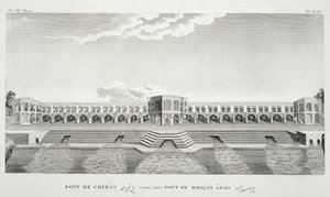 Most Shiraz, Isfahan, z Voyages du Chevelier Chardin en Perse, et en autres Lieux d
