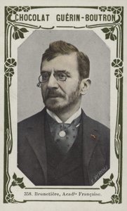 Brunetiere, Akademia Francuska (kolorowe zdjęcie) autorstwa French School