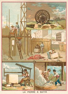 Kamień budowlany (chromolitho) autorstwa French School