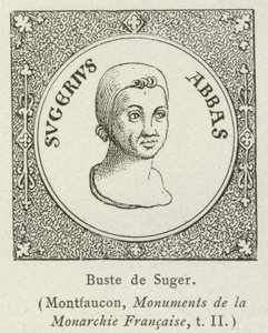 Buste de Suger (grawerunek) autorstwa French School