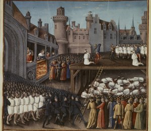 KRUCJATY: Ryszard I oglądający ścięcie muzułmańskiego garnizonu w Acre 20... autorstwa French School