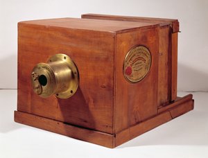 Aparat używany przez Louis-Jacques Daguerre (1787-1851) (drewno i metal)