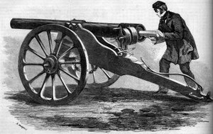 Canon Whitworth z angielskiej Armee autorstwa French School