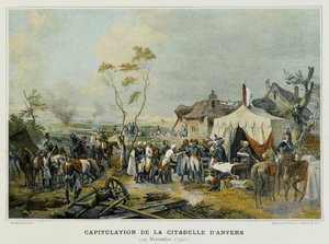 Kapitulacja Cytadeli w Antwerpii (Flandria, Belgia), 29 listopada 1792. autorstwa French School