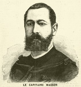 Kapitan Pierre Masson, francuski żołnierz i badacz (rycina) autorstwa French School