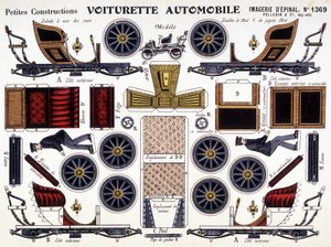Wózek samochodowy: Petites Konstrukcje. 19 wiek. autorstwa French School