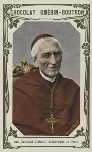 Kardynał Richard, archeveque de Paris (kolorowe zdjęcie) autorstwa French School
