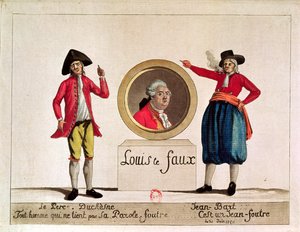 Karykatura Ludwika XVI, Louis le Faux, z Le Pere Duchesne, czerwiec 1791 autorstwa French School