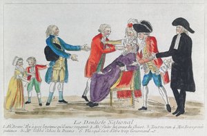 Karykatura nacjonalizacji majątku kościelnego we Francji podczas Rewolucji Francuskiej, 1792