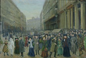 Karnawał w Lille (olej na płótnie) autorstwa French School