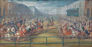 Karuzela Amazonek w 1682 r. autorstwa French School