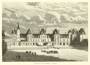 Zamek Fontainebleau autorstwa French School