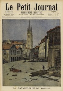 Katastrofalna powódź w Voiron, Francja, 1897 autorstwa French School