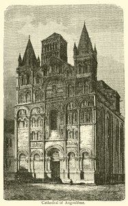 Katedra w Angouleme (rycina) autorstwa French School