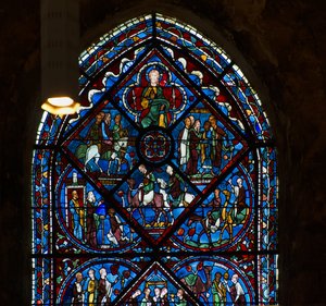 Cathedrale de chartres, witraże: życie Józefa, wysoka szczegółowość autorstwa French School