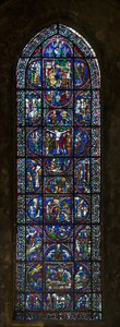 Cathedrale de chartres, witraże: pasja typologii autorstwa French School