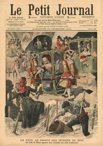 Uroczystość wydana przez Ville of Paris w intencji ofiar powodzi w południowej Francji, ilustracja z „Le Petit Journal”, dodatek illustre, 22 grudnia 1907