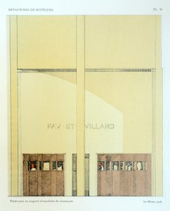 Salon ceramiczny, płyta 20, ilustracja z Devantures de Boutiques autorstwa Louis-Pierre Sezille, Paryż, 1927 autorstwa French School