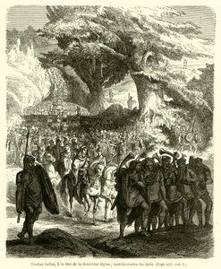 Cestiusz Gall na czele XII legionu maszeruje przeciwko Żydom (rycina) autorstwa French School