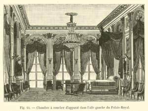 Sypialnia reprezentacyjna w lewym skrzydle Palais-Royal autorstwa French School