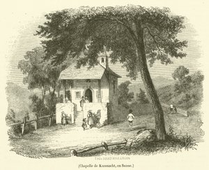 Kaplica Kussnacht, Szwajcaria (rycina) autorstwa French School