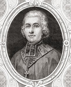 Charles Maurice de Talleyrand-Périgord, z „Histoire de la Revolution Francaise” Louisa Blanca (1811-82) autorstwa French School