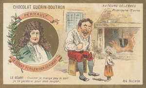 Charles Perrault (1628-1703), francuski literat, autor „Le geant Perileriferigerimini” autorstwa French School