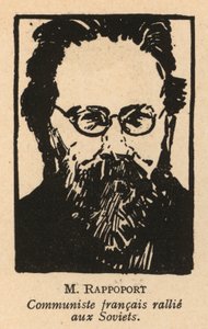 Charles Rappoport, urodzony na Litwie francuski polityk komunistyczny (litografia) autorstwa French School