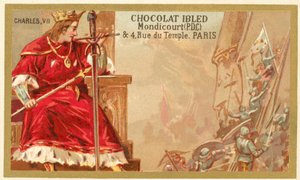 Karol VII z Francji (chromolitho) autorstwa French School