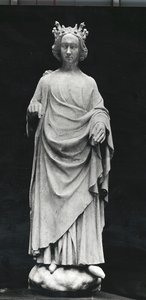 Karol VI (1368-1422), król Francji, z Palais de Justice w Poitiers, oryginał koniec XIV wieku (odlew gipsowy) autorstwa French School