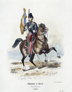 Łowcy na koniach: Porte - Standard w 1854 r. - w „Histoire de l