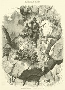 Myśliwi tyrolscy (grafika) autorstwa French School