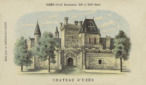 Chateau dUzes, Uzes, Gard autorstwa French School