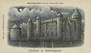 Zamek Montesquieu, Montesquieu, Gironde autorstwa French School