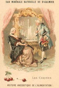 Wiśnie (chromolitho) autorstwa French School