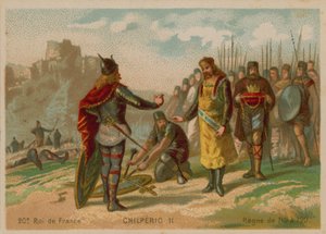 Chilperic II, król Francji (ok. 672-721) autorstwa French School