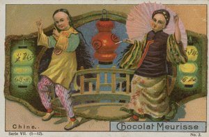 Chiny, karta handlowa dla Chocolat Meurisse autorstwa French School