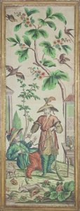 Tapeta chinoiserie autorstwa French School