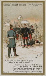 Karta handlowa Chocolat Guerin-Boutron, seria Historyczne Słowa (chromolitho) autorstwa French School