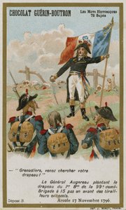 Karta handlowa Chocolat Guerin-Boutron, seria Historyczne słowa autorstwa French School