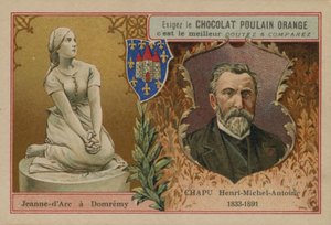Czekoladowa Poulain Pomarańczowa karta handlowa autorstwa French School