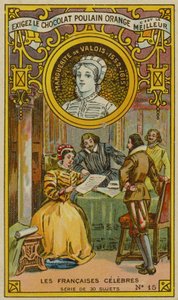 Czekoladowa Poulain Pomarańczowa karta handlowa autorstwa French School