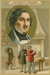 Karta handlowa Chocolate Poulain, Louis Daguerre autorstwa French School