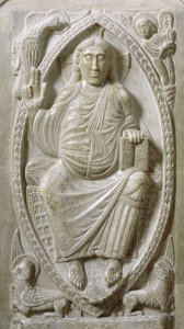 Chrystus w majestacie, z obejścia (marmur) autorstwa French School
