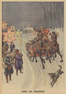 Boże Narodzenie w Polsce (kolor lito) autorstwa French School