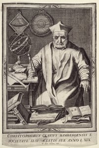 Christopher Clavius (1537-1612) w wieku 69, opublikowany przez Jean Le Clerc, c.1606-07 autorstwa French School
