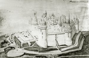 Zamek Pierrefonds autorstwa French School